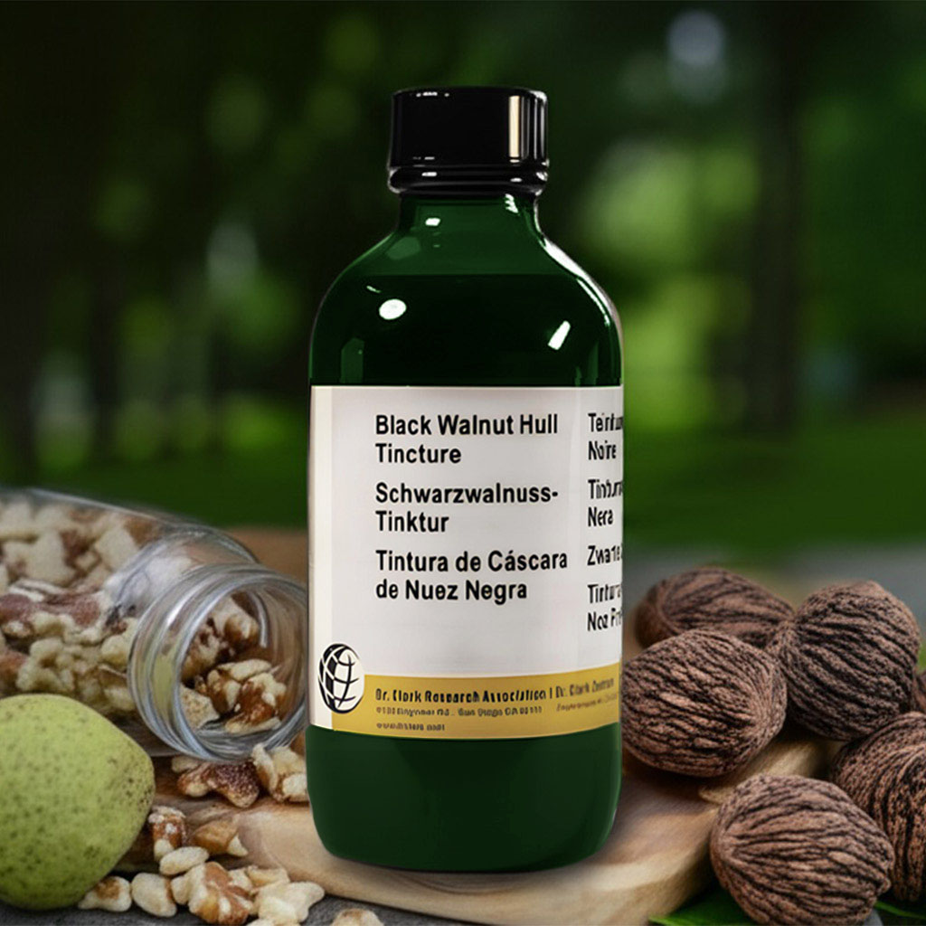 Black Walnut Hull Tincture, extra strong, 4 oz (120 ml)