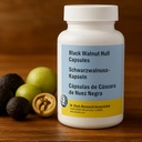 Black Walnut Hull CAPSULES (freeze dried), 300 mg 50 capsules