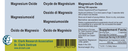 Magnesium Oxide, 540 mg (= 300 mg Magnesium) 100 capsules