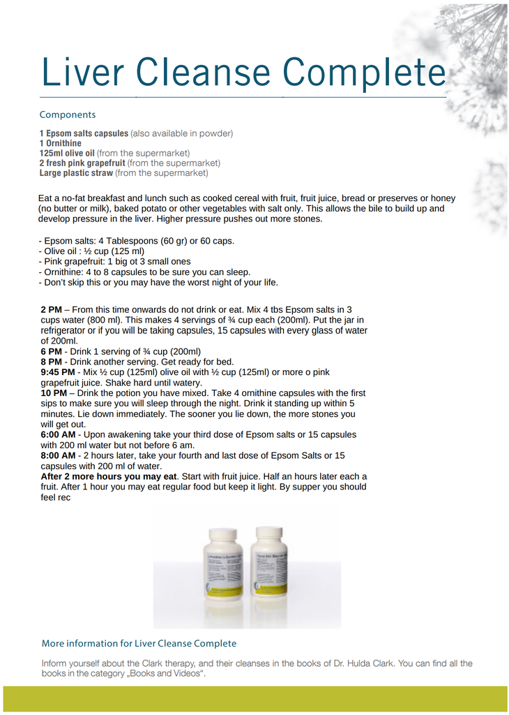 Dr. Hulda Clark's Liver Cleanse