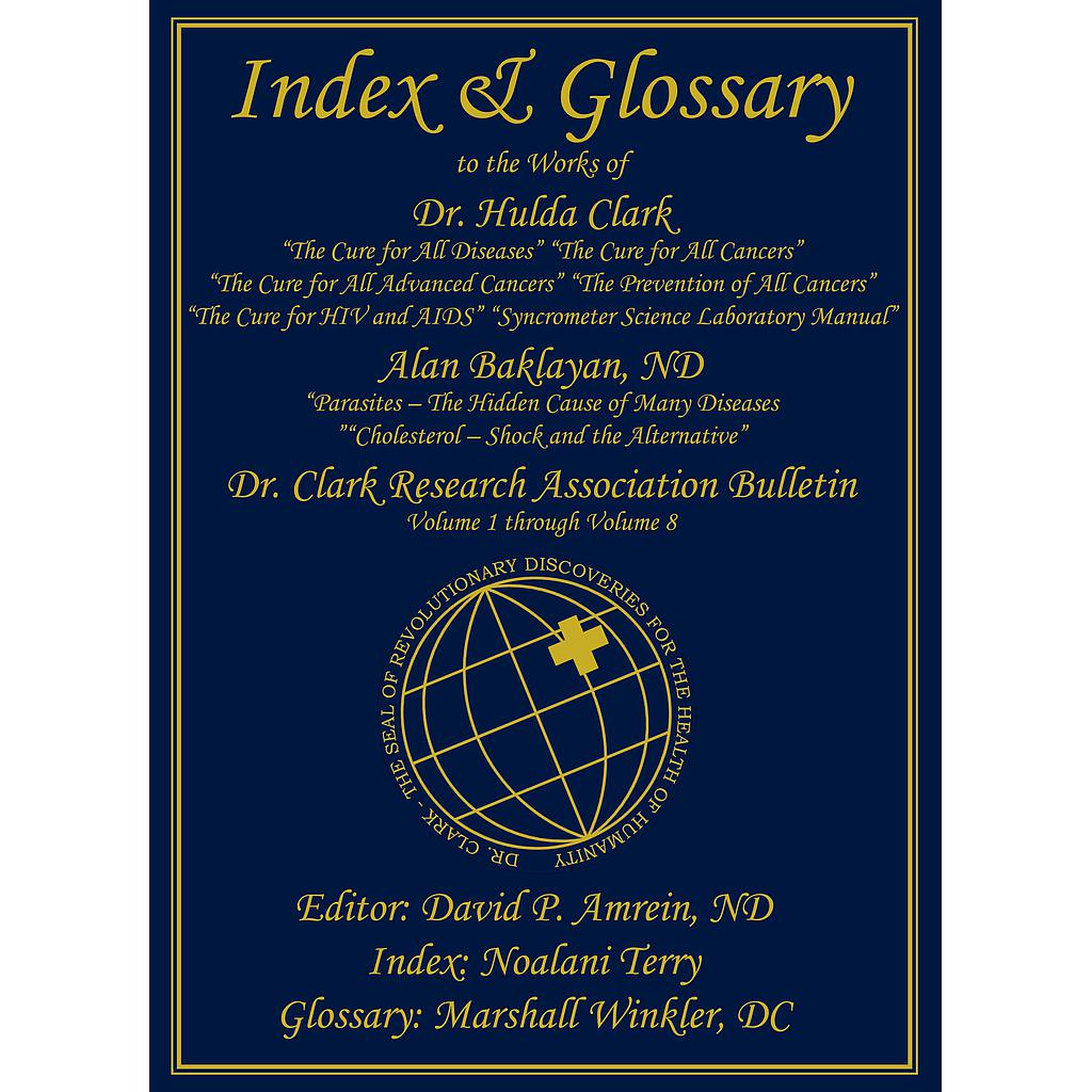Index & Glossary de David P. Amrein (inglés)
