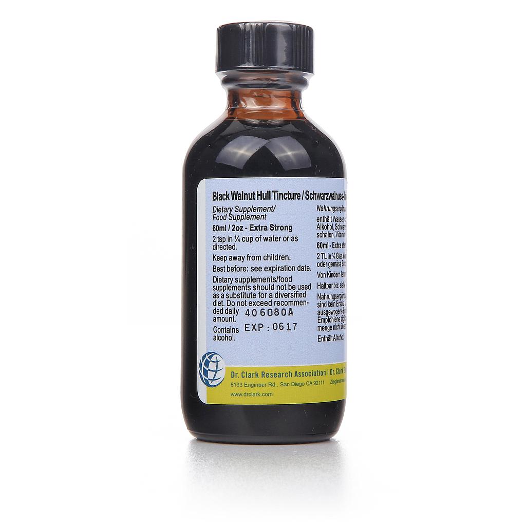 Black Walnut Hull Tincture, extra strong, 2 oz (60 ml)