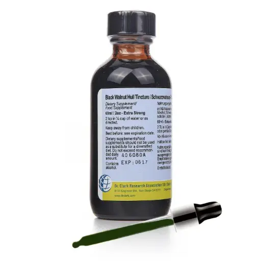 [BE4142D] Black Walnut Hull Tincture, extra strong, 2 oz (60 ml)